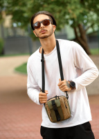 Чоловіча сумка месенджер високої якості українського виробництвахакі