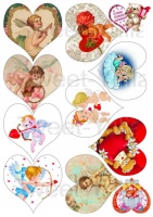 Вафельные картинки на тему: Свадьба; День Святого Валентина