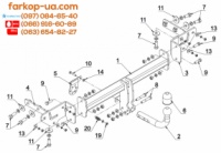 Тягово-сцепное устройство (фаркоп) Jeep Renegade (2014-...)