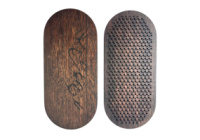 Дошка Садху «Гори» з мідними цвяхами RAO крок 10 мм масив дуба овальна венге