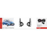 Фары доп.модель Toyota Yaris 2018-20/TY-521A/H11-12V55W/эл.проводка (TY-521A)