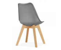 Стілець Тор м'який обідній сірий