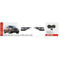 Фары доп.модель Honda CR-V/2015-16/HD-796/H8-12V35W/эл.проводка (HD-796)