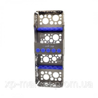 Касета для стерилізації (5 інструментів) синя SIM 80/c/5, Meddins