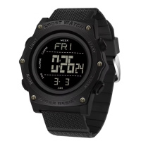 Тактичний годинник Sanda 2159 All Black з електронним циферблатом та захистом 5 ATM