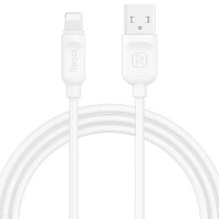 Кабель Recci Rayline RCL-P200, Lightning, 2m, 2.1A, White