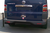Задняя дуга Волна Черная (нержавейка) для Volkswagen T5 Transporter 2003-2010 гг