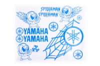 Наклейки (набір) декор YAMAHA SPIDER (35х28см, сині)