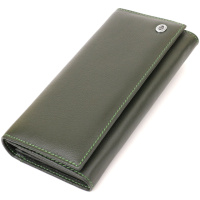 Класичний гаманець для жінок на магніті 722744 Зелений