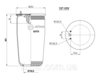 Пневмоподушка подвески без стакана 4713NP04