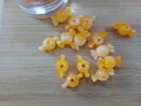 Бусина «конфетка» / размер 10×18 (отв.3 мм)/ Цвет- оранжевый. Цена указана за 10 шт.