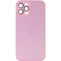 Чохол для Apple iPhone 12 Pro (6.1«») - TPU+Glass Sapphire matte case Chanel Pink - купити в SmartEra.ua