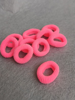 Резинка махровая/ 2 см/ ярко розовый/ Цена за 1 шт