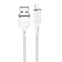 Кабель Айфона Borofone BX90 Cyber USB to Lightning (1m), White - купити в SmartEra.ua