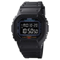 Чоловічий тактичний годинник Skmei 1554BK Black з електронним циферблатом та водозахистом 5 ATM