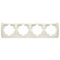 Рамка VIKO 4-я горизонтальная кремовая