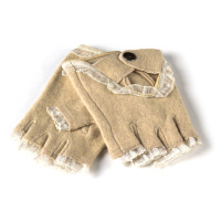 PODIUM Перчатка Женская вязка FO-2 beige Распродажа