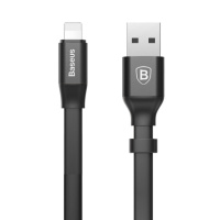 Дата кабель Baseus Nimble Portable USB to Lightning (23см) (CALMBJ-B01), Чорний - купити в SmartEra.ua