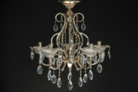 Хрустальная люстра SVLIGHT пятирожковая A11431/5 золото+белый