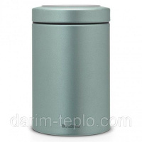 Контейнер с прозрачной крышкой 1,4л Metallic Mint Brabantia 484346