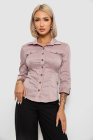 Сорочка класична в смужку, колір темно-пудровий, 230R643