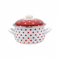 Кастрюля эмалированная 3,1 л «Горох» 6009