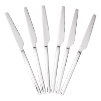 Набор столовых ножей 6 штук из нержавеющей стали 23 (см) Серебро HP-8-26