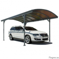 Навесы с прозрачной крышей из поликарбоната