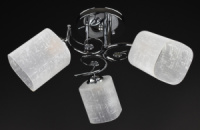 Люстра потолочная на 3 лампочки 28101 Хром 25х48х48 см.