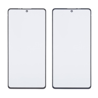 Стекло тачскрина с OCA плёнкой для Xiaomi Poco X5 Pro (5G) чёрное с олеофобным покрытием, закалённое