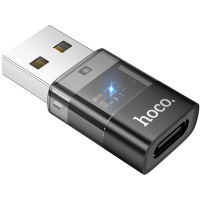 Адаптер Hoco UA36C USB to Type-C Black (Код товару:41302)