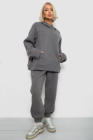 Спортивний костюм жіночий на флісі, колір сірий, 247R2016