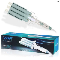 Плойка тройная для волос VGR V-595 Professional тройная плойка волна 22 мм щипцы на три волны 90 Вт