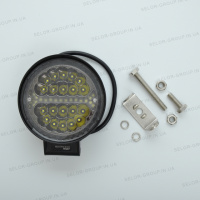 Фара-LED Круг 60W 110 * 45mm (3W * 20) 10-30V Дальнє / SPOT Cree + ДХО + Ожитель Чорний (1-60W) (1ш