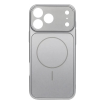 DM Чохол AG Glass Case With MagSafe для iPhone 16 Pro Max Silver