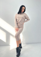 Жіночий ангоровий костюм «Valion» оптом I Норма Мокко, 46-48