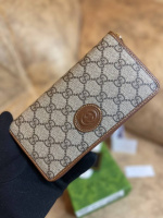 Вертикальний гаманець Gucci Aria Brown