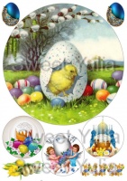 Вафельные картинки на тему: Пасха