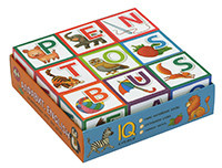 Умные кубики в поддончике. 9 штук. Алфавит. English (нов).