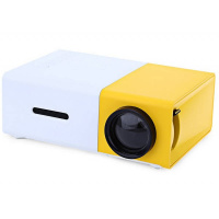Мультимедийный портативный проектор UKC YG-300 с динамиком White/Yellow