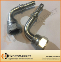 Фітинг 5/8« - 90% 1 1/16» UNF мама під обтиск РВД