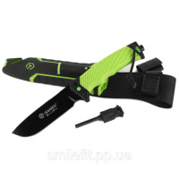 Ніж Ganzo G8012V2-LG зелений (G8012V2-LG) з паракордом