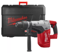 Перфоратор акумуляторний безщітковий SDS-MAX MILWAUKEE, M18 CHM-0, 6Дж (каркас, бічна рукоять, обмежувач глибини, кейс)