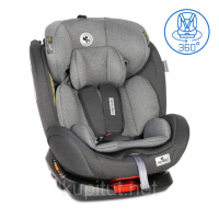 Автокрісло-ребордер Lynx Isofix 0-36 кг Чорно-сірий