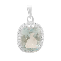 Серебряная подвеска CatalogSilver с топазом 6.295ct (2171775)