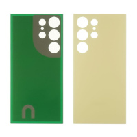 Заднее стекло корпуса для Samsung S928 Galaxy S24 Ultra Titanium Yellow (золотистое)