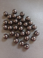 Пластиковые бусины / 12 мм / Черный / 12 шт