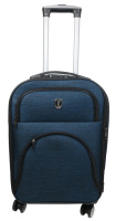 Маленька тканинна валіза на колесах 42L Gedox синій