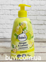 Рідке крем-мило для рук «Імбір та лимон» Balea Cream Soap Ginger & Lemon 300мл.