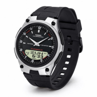 Чоловічий годинник Casio AW-80-1A - спортивна модель зі стрілково-електронним циферблатом та підсвічуванням
